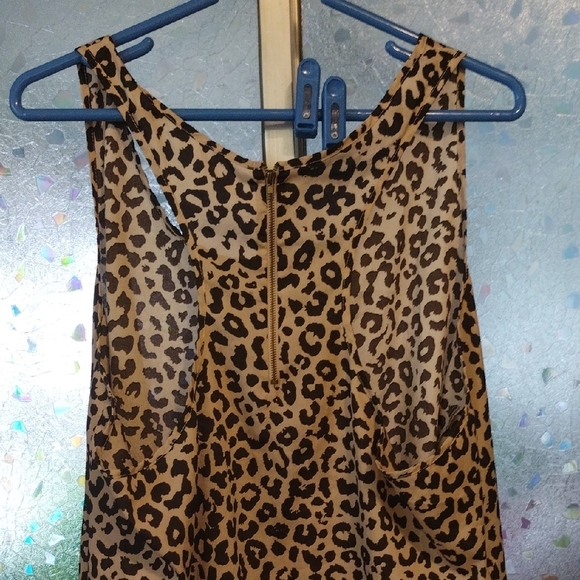 Ambiance Black and Cream Leopard Print Top - Picture 7 of 8